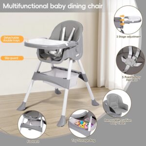 Momjoy 6-in-1 Convertible High Chair: The Ultimate Feeding Solution for Babies and Toddlers