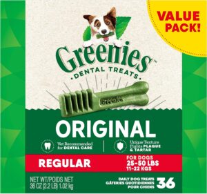 Greenies Original Regular Natural Dog Dental Care Chews: Ultimate Oral Health for Your Canine Companion